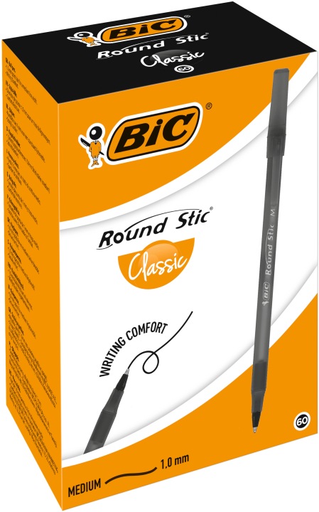 Ручка BIC ROUND STIC чорний — фото 10