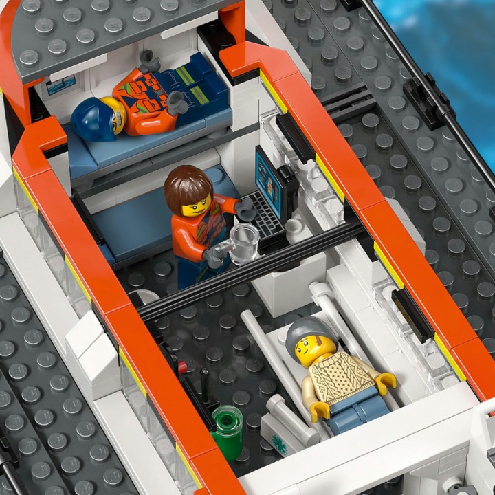 LEGO City Човен рятувальний і гелікоптер охорони берегової 60504 — фото 9