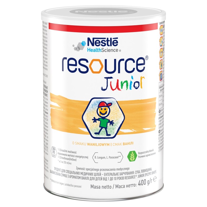 Nestlé Resource Junior Препарат поживний у порошку зі смаком ванільним 400 г — фото 3
