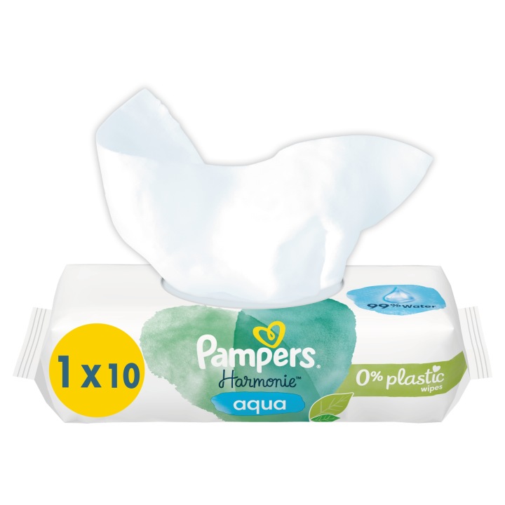 Pampers Harmonie Aqua серветки вологі 1 x 10 шт. — фото 4