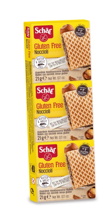 SCHAR Вафельки NOCCIOLI SNACK горіхові 3x21 г — фото 2