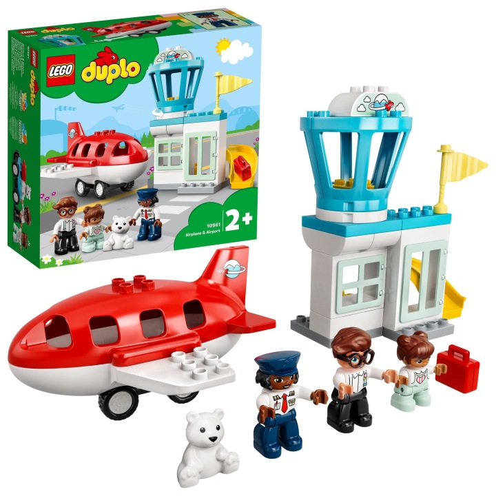 LEGO 10961 Duplo - Літак і аеропорт, 3 мініфігурки — фото 5