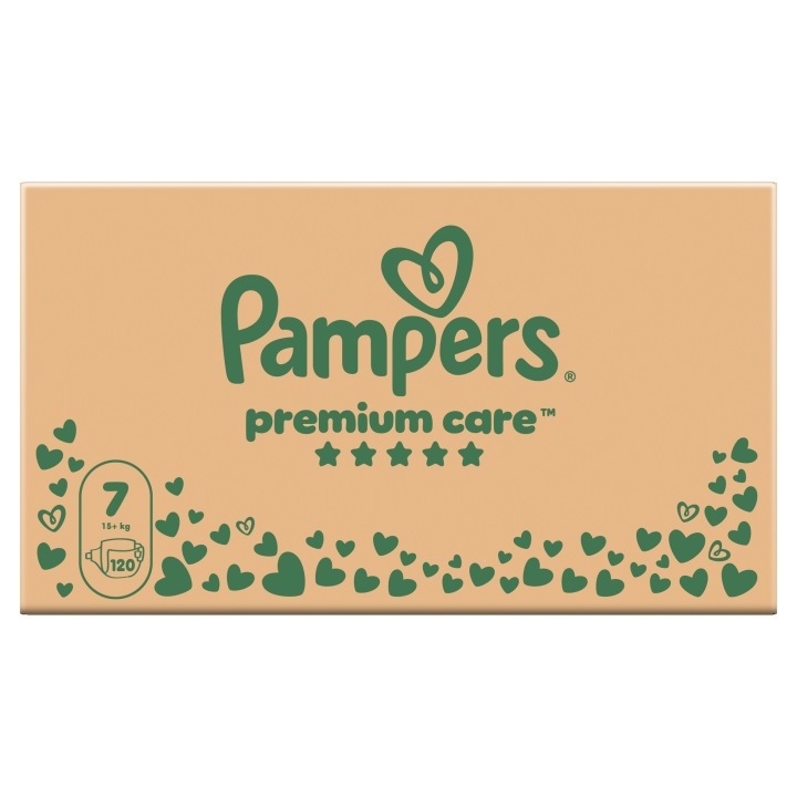 Pampers Premium Care 7, 120 шт., 15+ кг Підгузки Місячний запас Плюс — фото 8