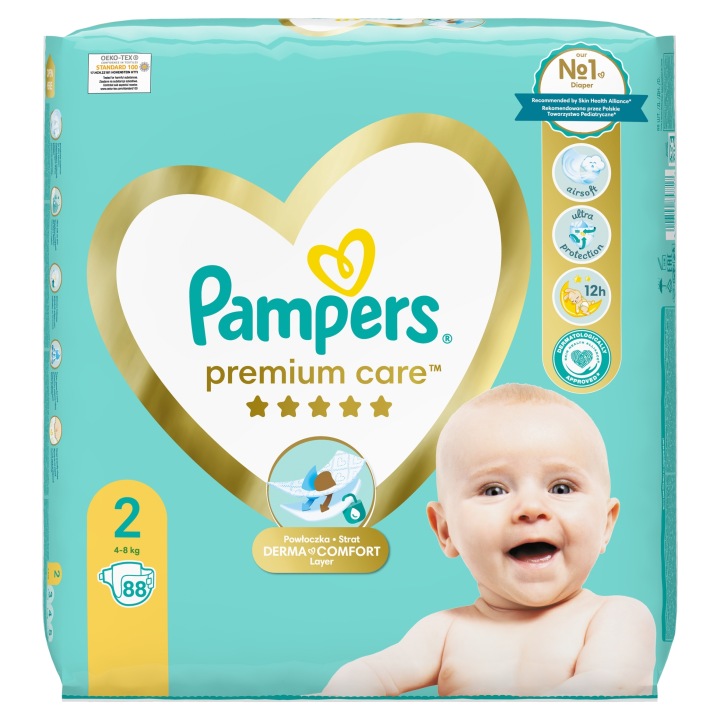 Підгузки Pampers Premium Care розм. 2, 4-8 кг 88 шт. — фото 2