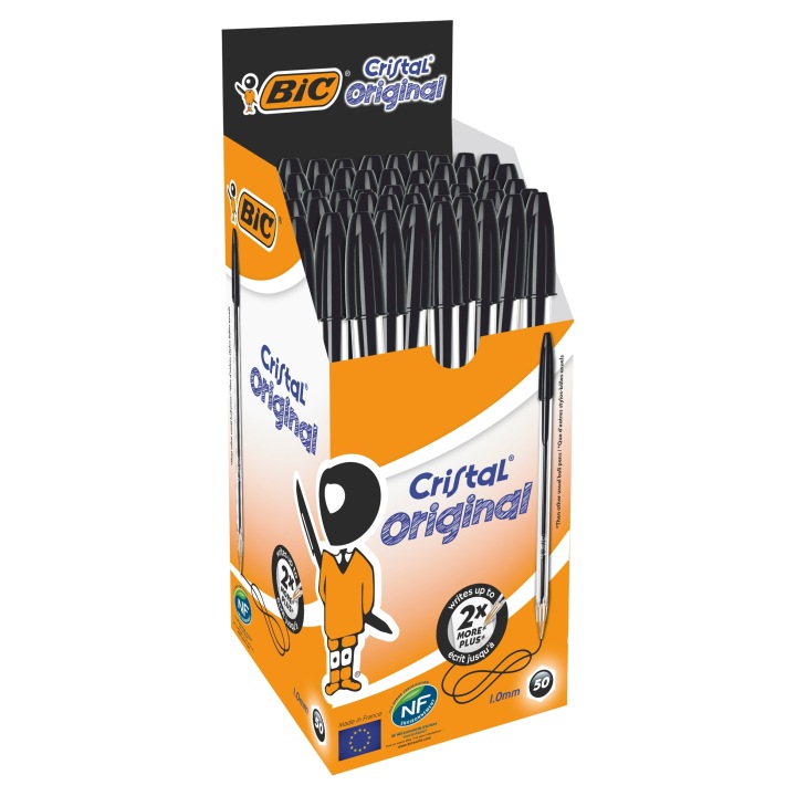 Ручка Bic cristal original чорний — фото 7