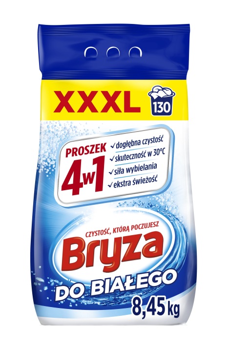 BRYZA 4 в 1 Порошок Для Прання Одягу Білих 8,45 кг 130 прань для Білого Новий — фото 2