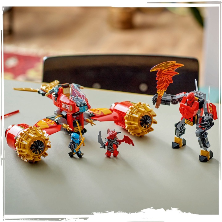 Конструктор LEGO Ninjago 71830 Грозовий Вершник-мех Kaia 2 в 1 Рухомі Частини — фото 9