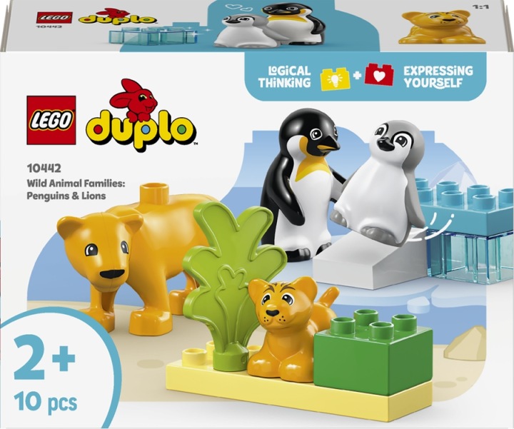 LEGO DUPLO 10442 Сім'ї диких тварин: пінгвіни і леви Конструктор 10 ел. — фото 11