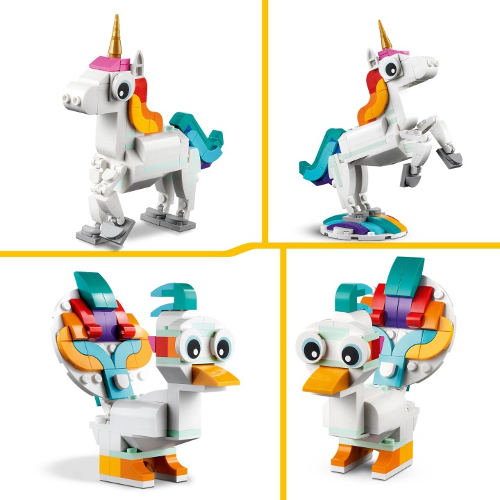 LEGO Creator 31140 Чарівний єдиноріг 3 в 1 Морський коник Чарівний paw — фото 11