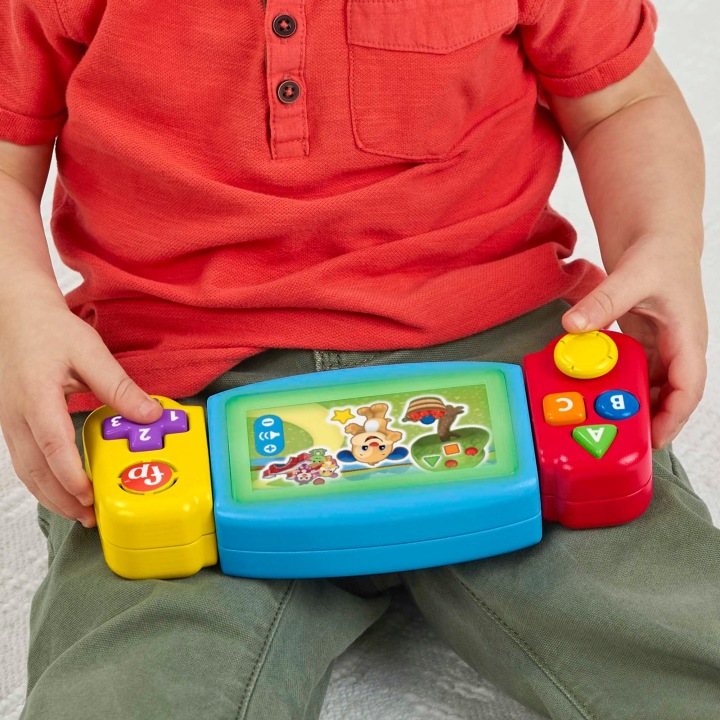 FISHER PRICE інтерактивна іграшка консоль маленького гравця екран з кнопками — фото 7