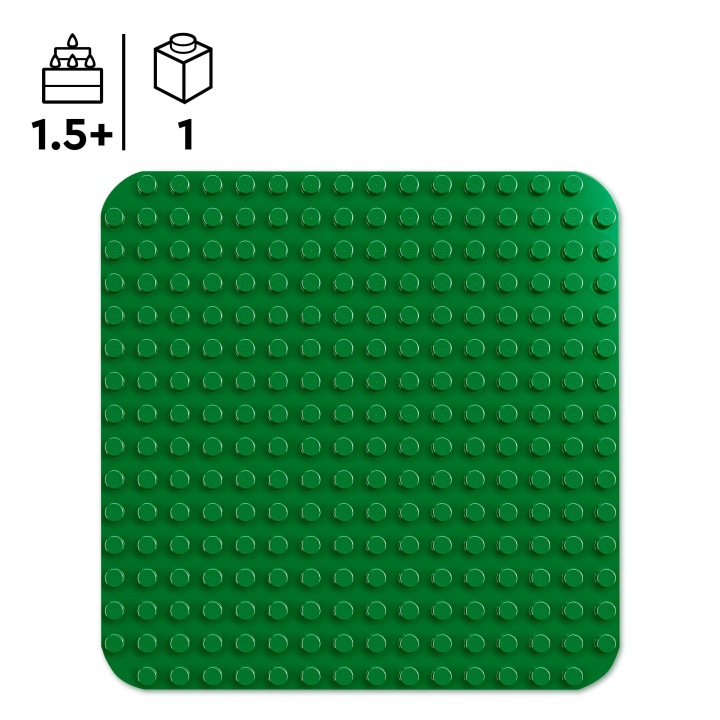 LEGO DUPLO Зелена пластина конструкторська 10460 — фото 6