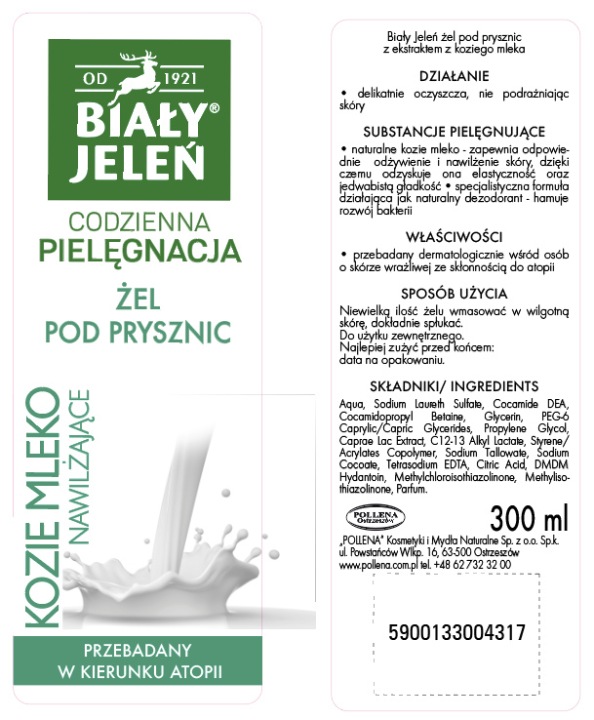 BIAŁY JELEŃ гель для душу зволожуючі KOZIE MLEKO 300 мл — фото 3