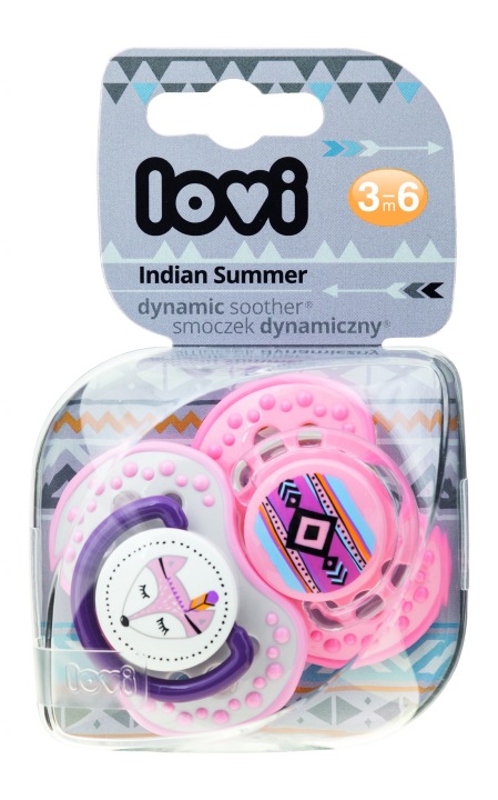 Lovi динамічна соска-пустушка індіанців summer girl 3-6 міс. 2 шт. — фото 4