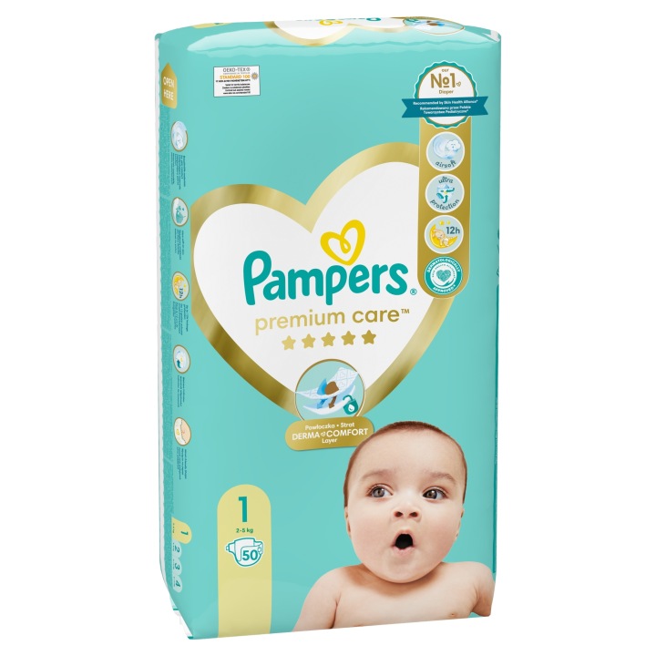 Підгузки одноразові Pampers Premium Care S1 50 шт. Підгузки Підгузки — фото 3