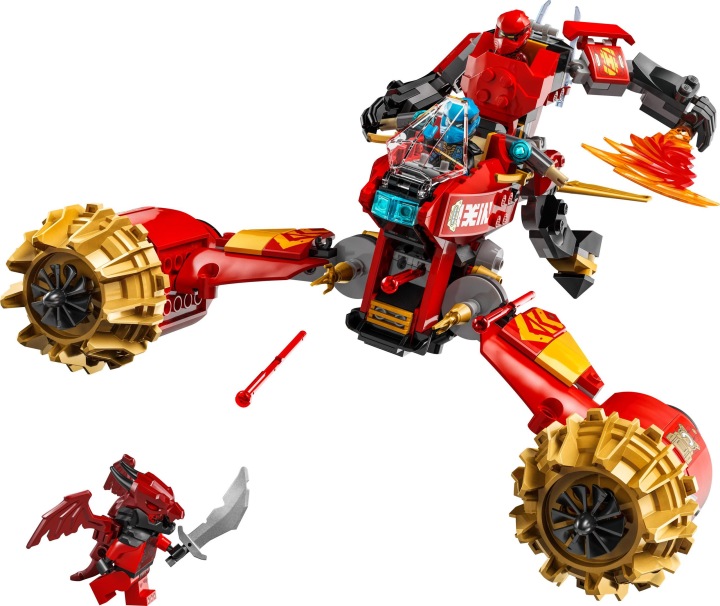Конструктор LEGO Ninjago 71830 Грозовий Вершник-мех Kaia 2 в 1 Рухомі Частини — фото 3