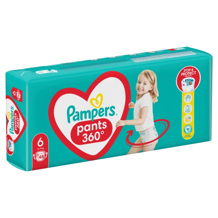 Pampers Pants 360 Трусики-підгузки 6 14-19 кг 48 шт. з кишенькою — фото 9