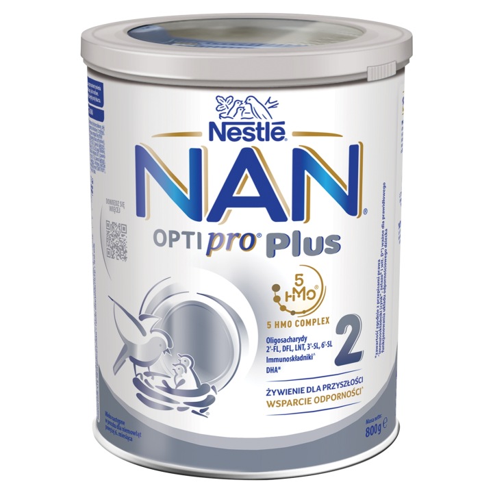 Молоко наступне NAN OPTIPRO Plus 2 5HMO для немовлят від 6 місяців 800 г