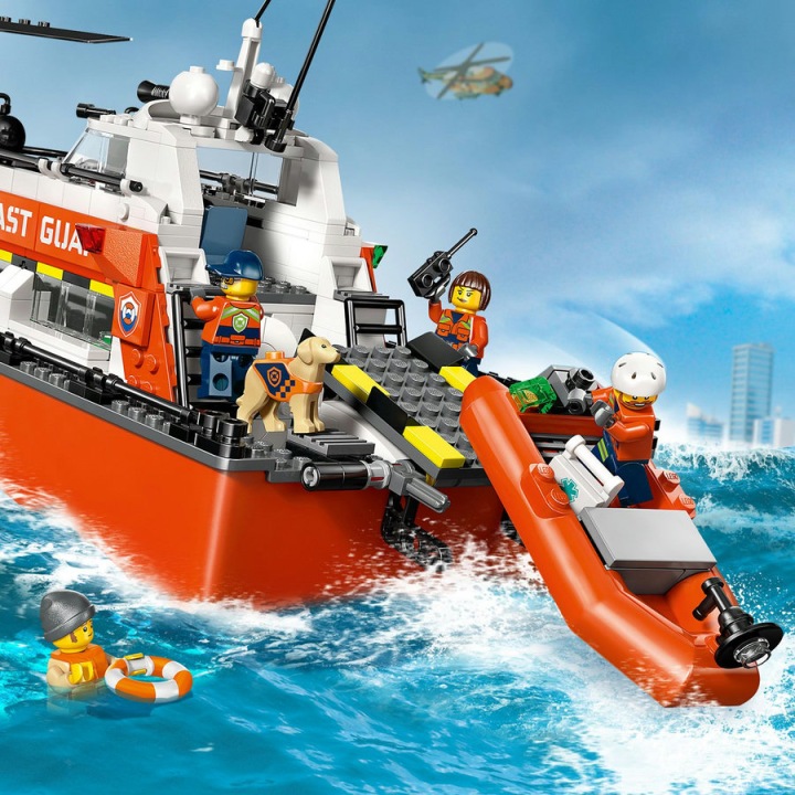 LEGO City Човен рятувальний і гелікоптер охорони берегової 60504 — фото 13