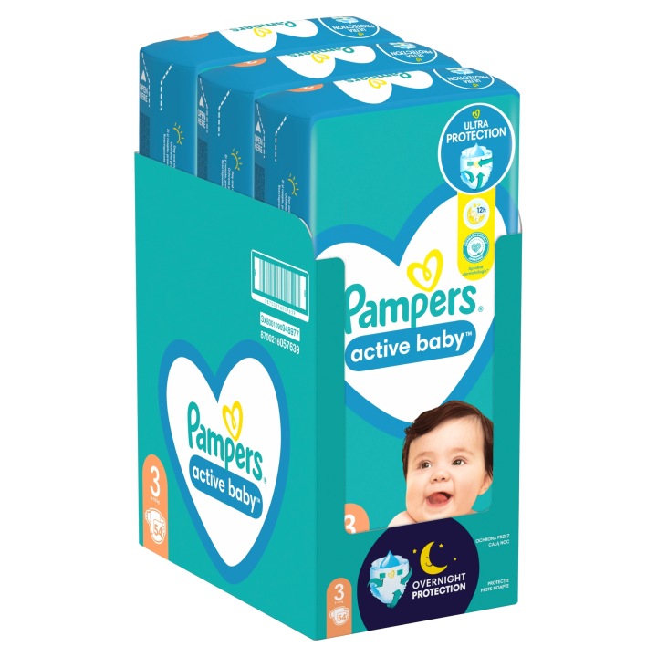 Pampers Підгузки Active Baby 3 Міді 6-10 кг 54 шт. — фото 9