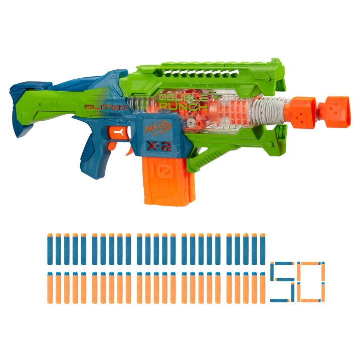 Пускова установка Nerf Elite 2.0 Double Punch 50 стрілок (після повернення) — фото 2
