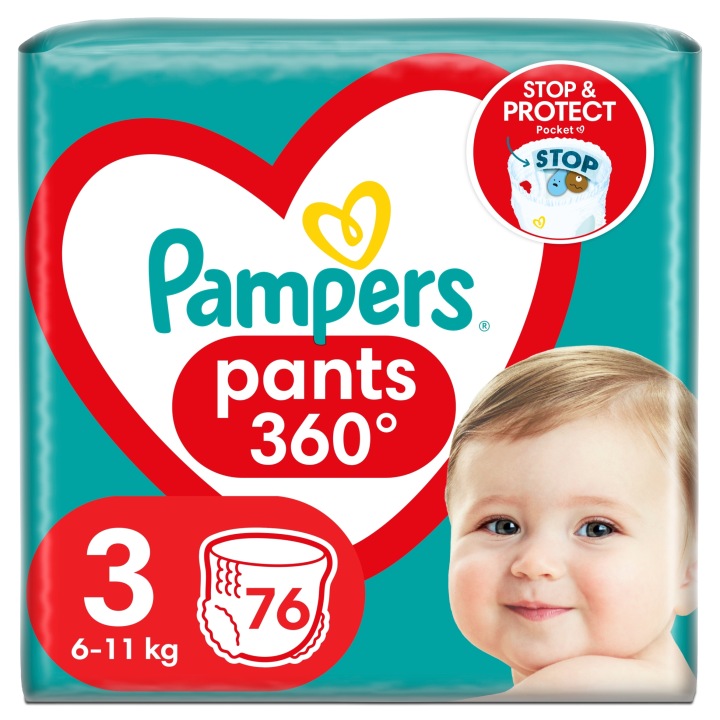 Трусики-підгузки PAMPERS PANTS розмір 3 SZT.76 — фото 8