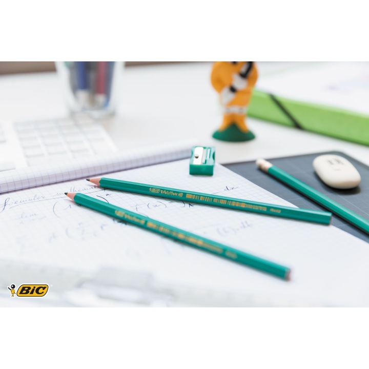 Олівець BIC еко EVOLUTION HB 655 з гумкою школа офіс дім — фото 4