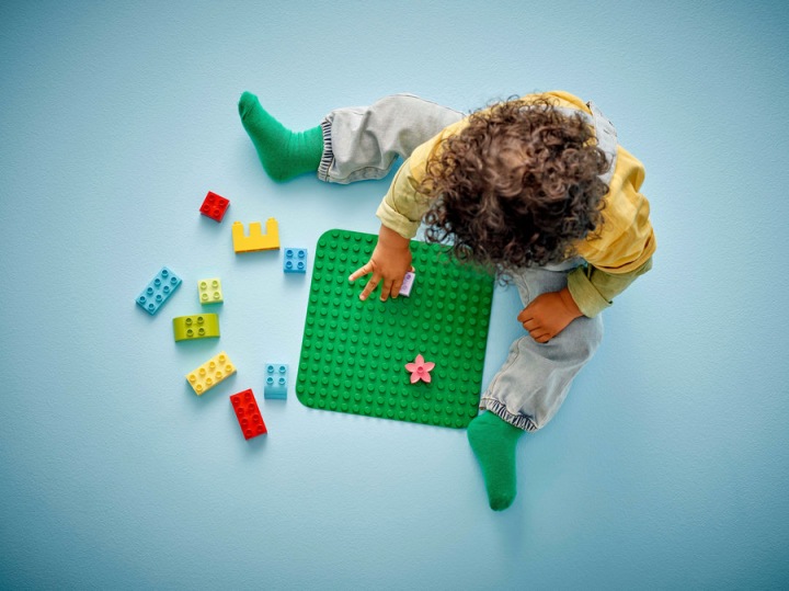 LEGO DUPLO Зелена пластина конструкторська 10460 — фото 11
