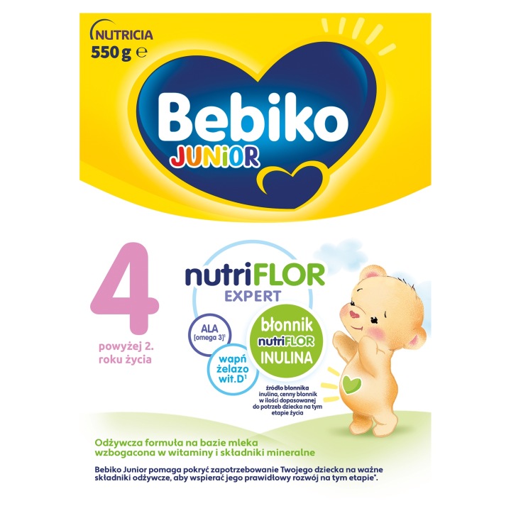 Bebiko Junior 4 Nutriflor Expert поживна формула на основі молока 550 г — фото 2