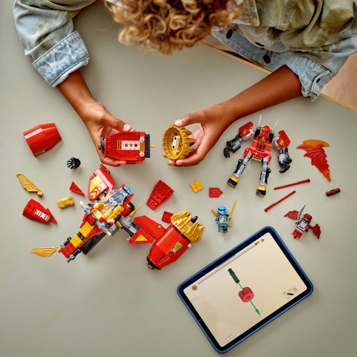 Конструктор LEGO Ninjago 71830 Грозовий Вершник-мех Kaia 2 в 1 Рухомі Частини — фото 12
