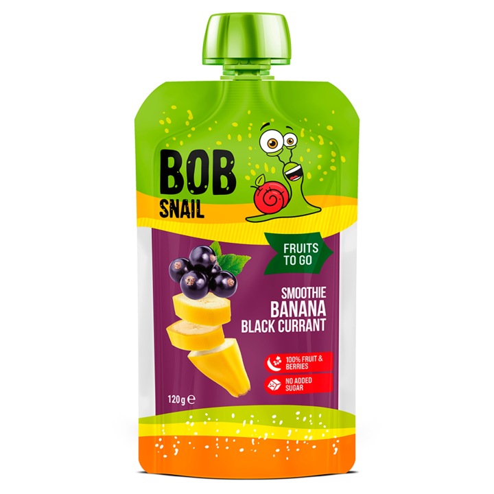 Пюре банан чорна смородина Bob Snail 120 г — фото 5