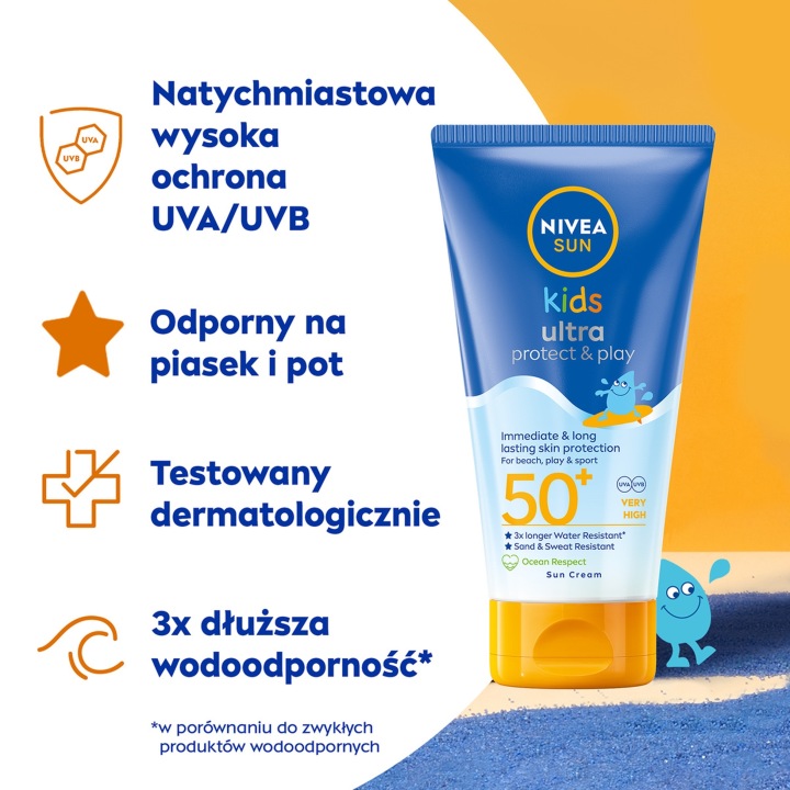 Бальзам захисний для засмаги для дітей SPF50+ Nivea Sun Kids Ультра 150 мл — фото 6