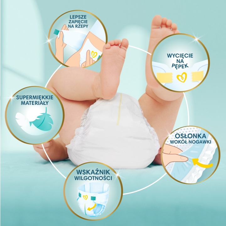 Pampers Premium Care розмір 0, 30 шт., <3 кг Підгузки Підгузки — фото 12