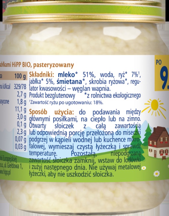 HiPP Рис молочний з яблуками Біо 190 г по 9 місяця — фото 7