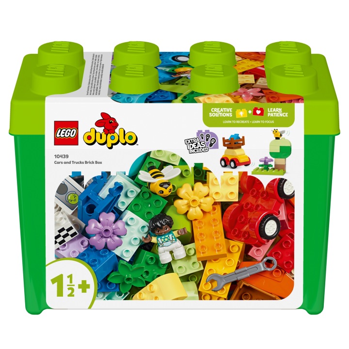 LEGO DUPLO коробка з кубиками автомобіль 85 елементів 18 м + набір стартовий — фото 10