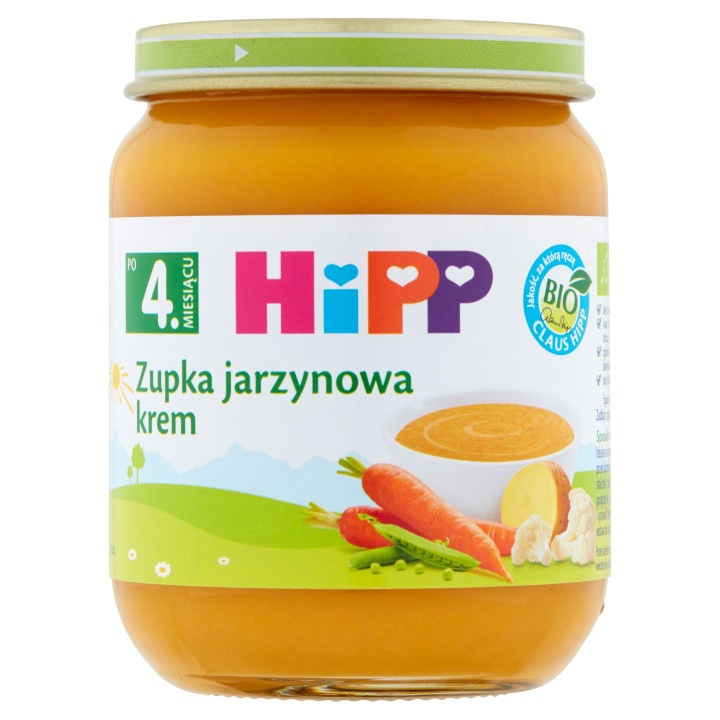 HiPP Біо Супчик овочева крем по 4. місяця, 125 г Обід