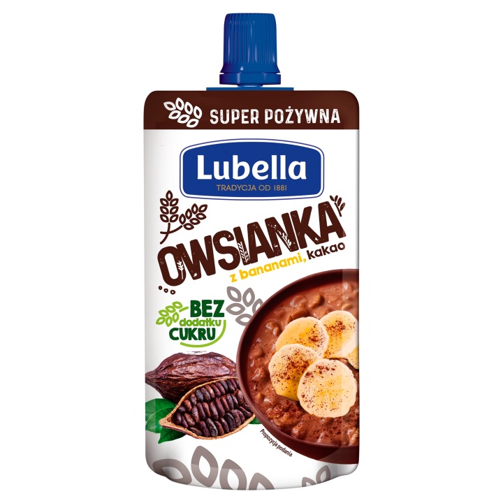 Lubella Вівсянка з бананами какао 100 г — фото 2