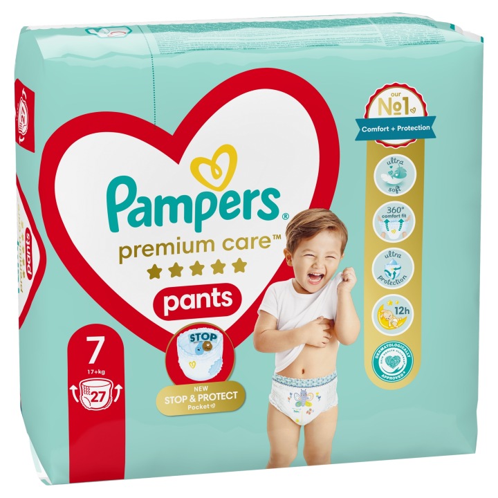PAMPERS Premium Care Штани Трусики-підгузки Розмір 7 27 шт. 15 кг+ — фото 5