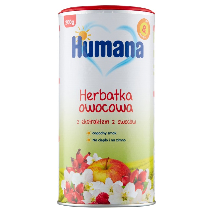 HUMANA Чай Фруктовий з екстрактом з фруктів для дітей по 8 місяця 200 г — фото 4