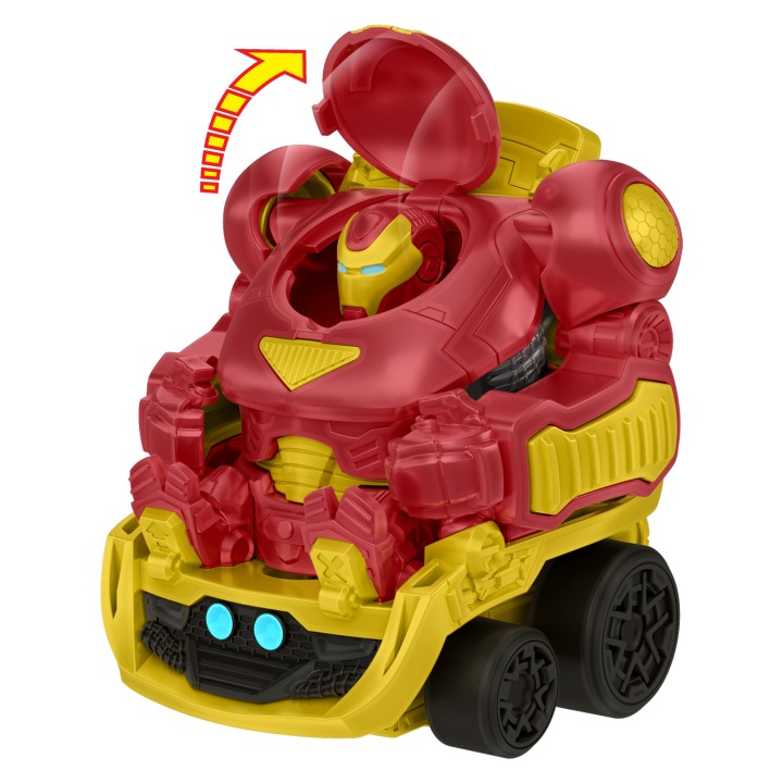Hot Wheels RacerVerse Marvel Транспортер Hulkbuster фігурка водія — фото 5