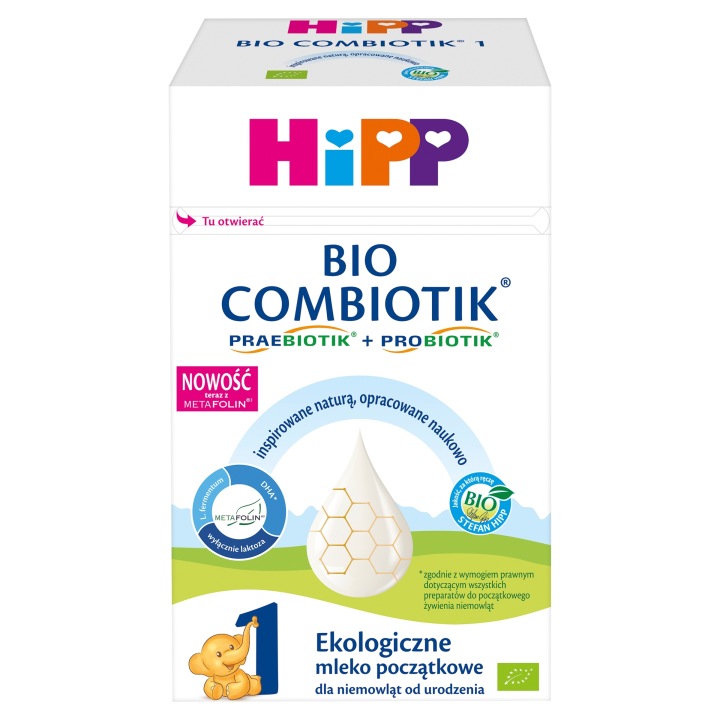 HiPP 1 BIO Combiotik Молоко стартове для немовлят від народження, 550 г — фото 3