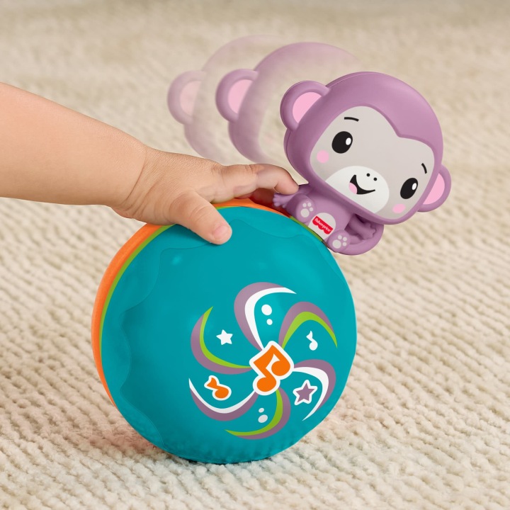 FISHER PRICE мавпочка м'ячик для повзання для малюка +9 міс. — фото 4