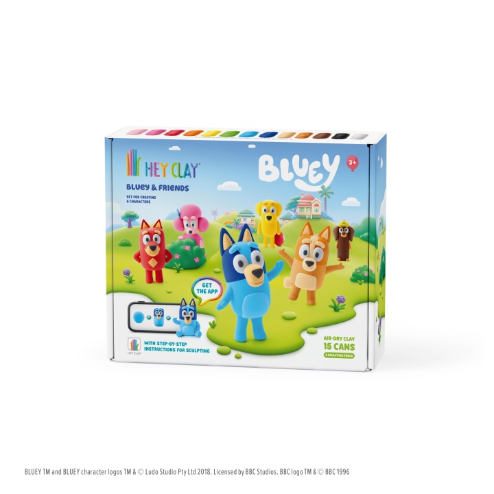 Hey Clay Маса для ліплення набір Bluey і Друзі Аксесуари HCL15031 — фото 12