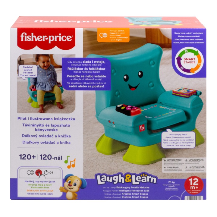 Fisher-Price Розвивальне Крісло Малюка Іграшка інтерактивна j. англійська — фото 7