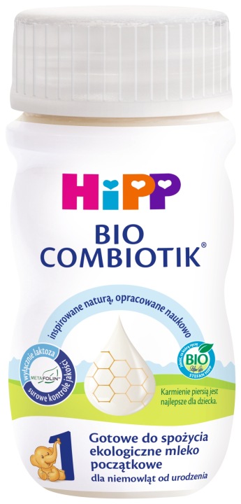 Hipp 1 Combiotik екологічне молоко стартове у рідкому вигляді Біо 90 мл — фото 2