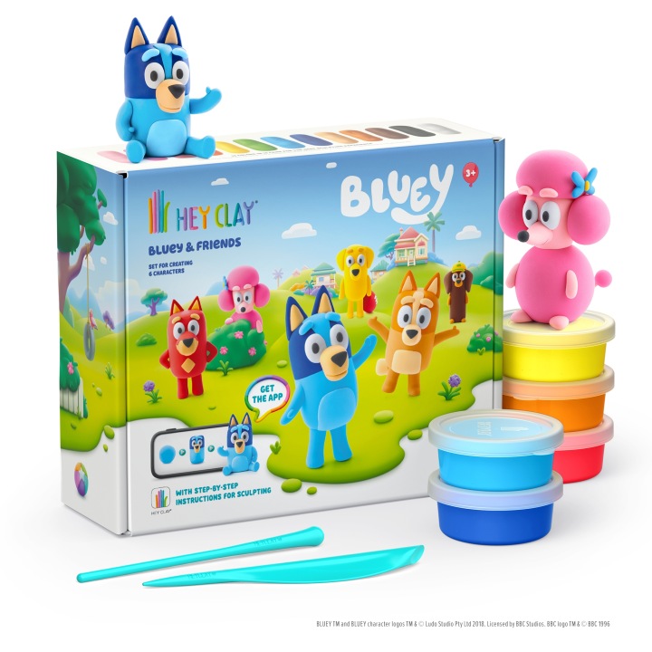 Hey Clay Маса для ліплення набір Bluey і Друзі Аксесуари HCL15031 — фото 11