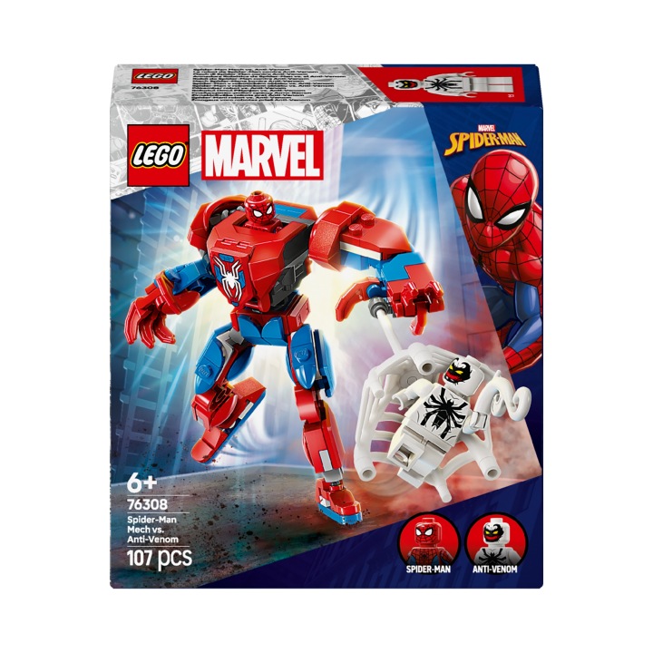 Конструктор LEGO 76308 Marvel Робот Spider-man ножний Anti-Venom 107 ел. — фото 2