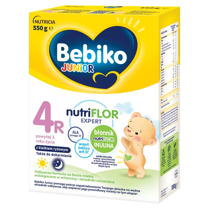 Bebiko Junior 4R nutriFLOR Expert з кашею рисовим 550 г — фото 2