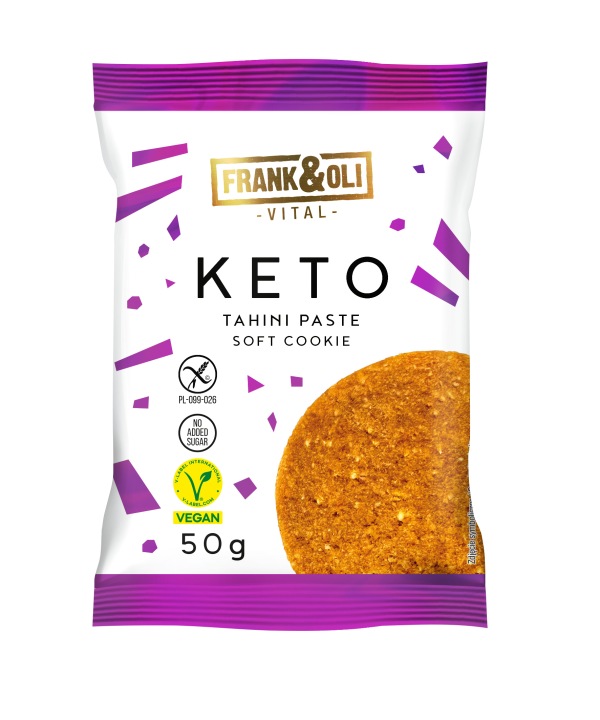 Тістечка м'які Кето з пастою TAHINI Безглютенові 50 г Frank&Oli