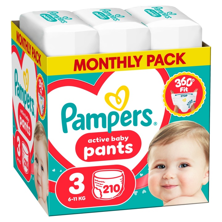 Трусики-підгузки PAMPERS Штани 3 (210 шт.) — фото 2