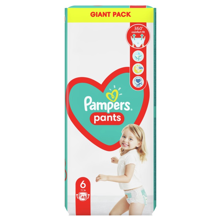 Pampers Pants 360 Трусики-підгузки 6 14-19 кг 48 шт. з кишенькою — фото 2